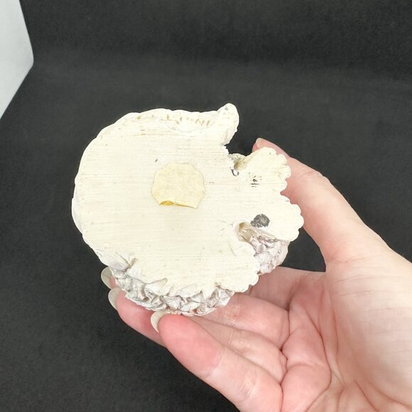 Vintage Long Hair Cat Persian Sandicast Stone Critter Style White Hand Painted - Picture 8 of 8